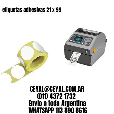 etiquetas adhesivas 21 x 99