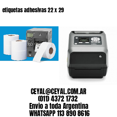 etiquetas adhesivas 22 x 29