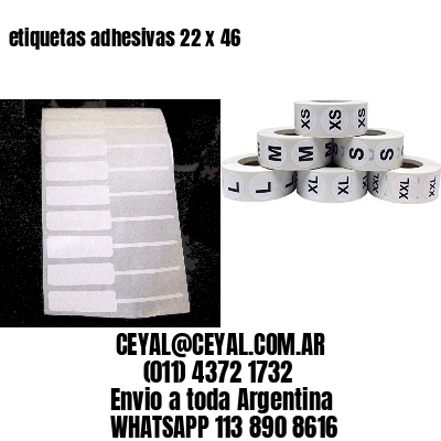 etiquetas adhesivas 22 x 46