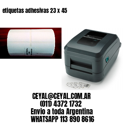 etiquetas adhesivas 23 x 45