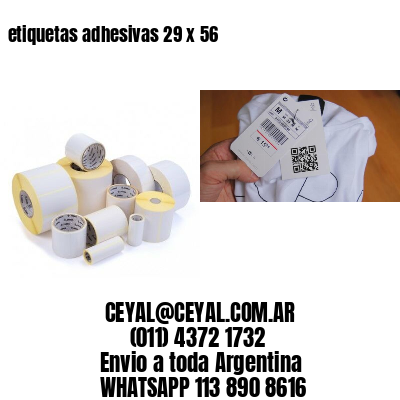 etiquetas adhesivas 29 x 56