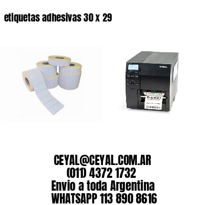 etiquetas adhesivas 30 x 29