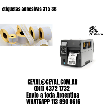 etiquetas adhesivas 31 x 36