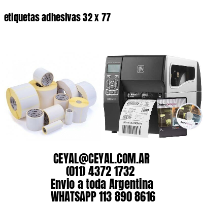 etiquetas adhesivas 32 x 77