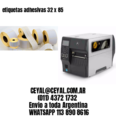 etiquetas adhesivas 32 x 85