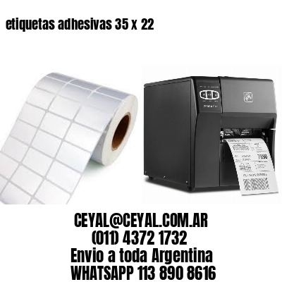 etiquetas adhesivas 35 x 22