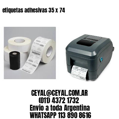 etiquetas adhesivas 35 x 74