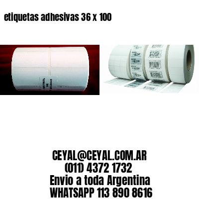 etiquetas adhesivas 36 x 100