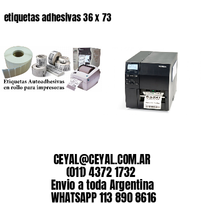 etiquetas adhesivas 36 x 73