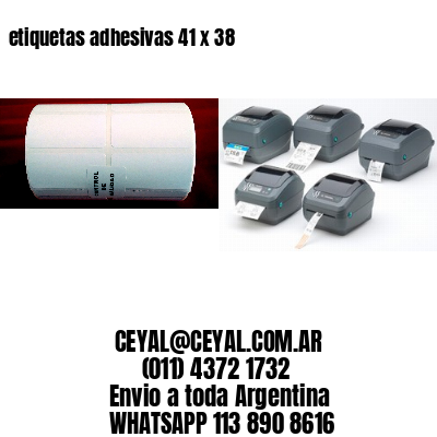 etiquetas adhesivas 41 x 38