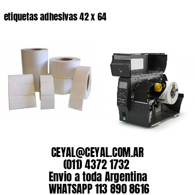 etiquetas adhesivas 42 x 64