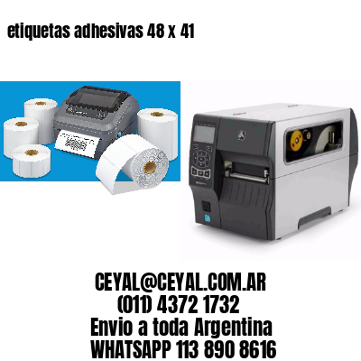 etiquetas adhesivas 48 x 41