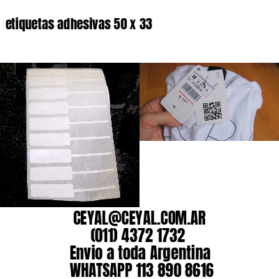 etiquetas adhesivas 50 x 33