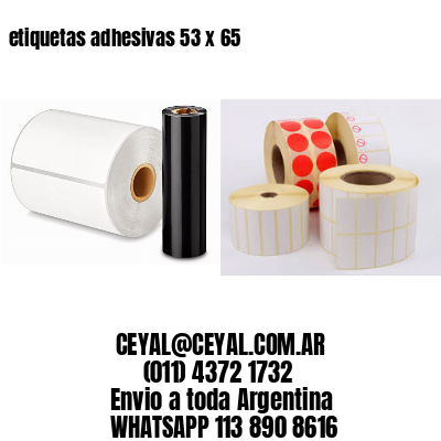 etiquetas adhesivas 53 x 65