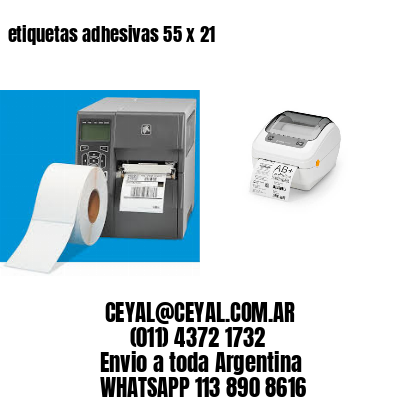 etiquetas adhesivas 55 x 21