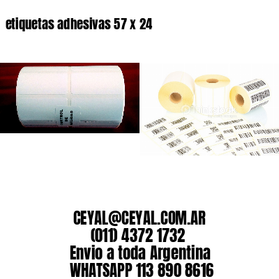 etiquetas adhesivas 57 x 24