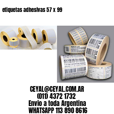 etiquetas adhesivas 57 x 99