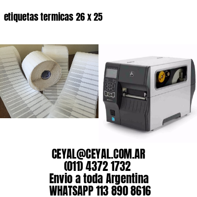 etiquetas termicas 26 x 25