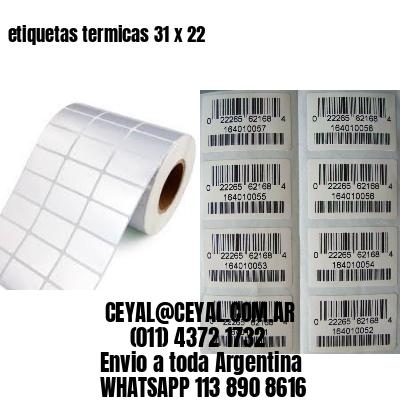 etiquetas termicas 31 x 22