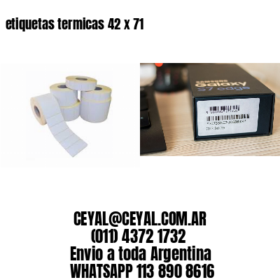 etiquetas termicas 42 x 71