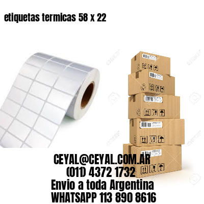 etiquetas termicas 58 x 22