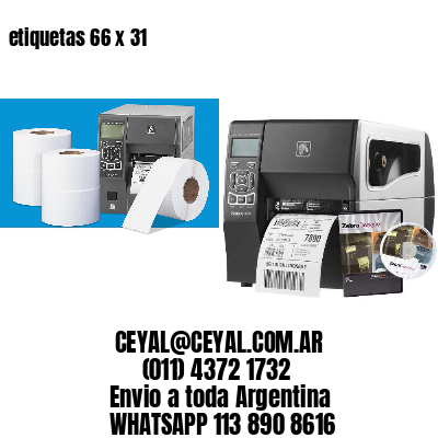 etiquetas 66 x 31