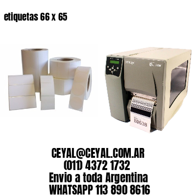 etiquetas 66 x 65