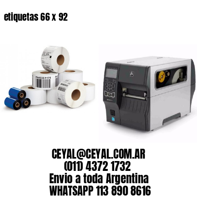 etiquetas 66 x 92