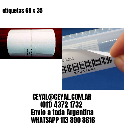 etiquetas 68 x 35