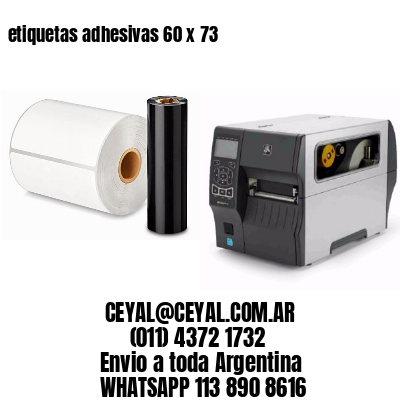 etiquetas adhesivas 60 x 73