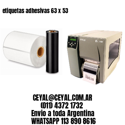 etiquetas adhesivas 63 x 53