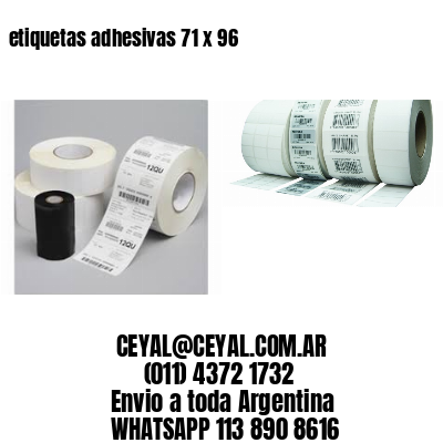 etiquetas adhesivas 71 x 96