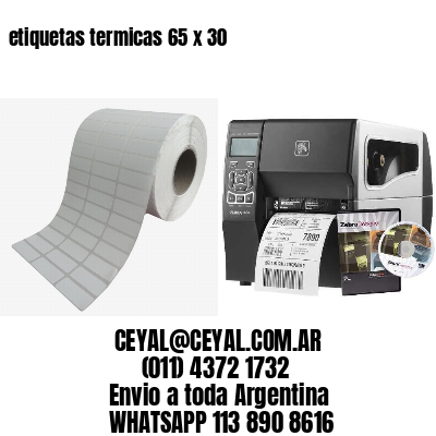 etiquetas termicas 65 x 30