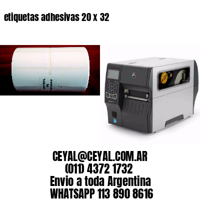 etiquetas adhesivas 20 x 32