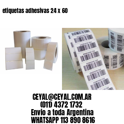 etiquetas adhesivas 24 x 60