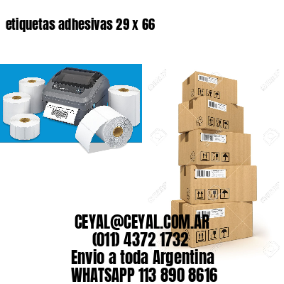 etiquetas adhesivas 29 x 66