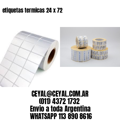 etiquetas termicas 24 x 72