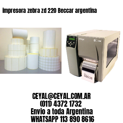 impresora zebra zd 220 Beccar argentina