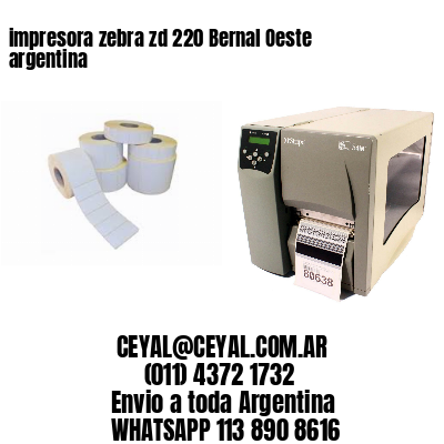 impresora zebra zd 220 Bernal Oeste argentina