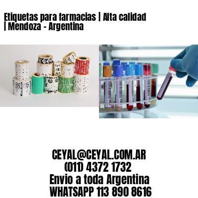 Etiquetas para farmacias | Alta calidad | Mendoza – Argentina