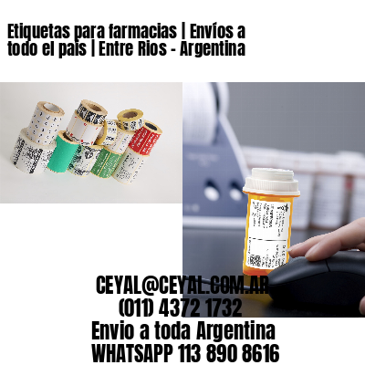 Etiquetas para farmacias | Envíos a todo el país | Entre Rios – Argentina