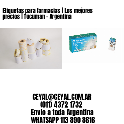 Etiquetas para farmacias | Los mejores precios | Tucuman – Argentina