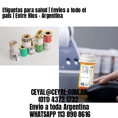 Etiquetas para salud | Envíos a todo el país | Entre Rios – Argentina