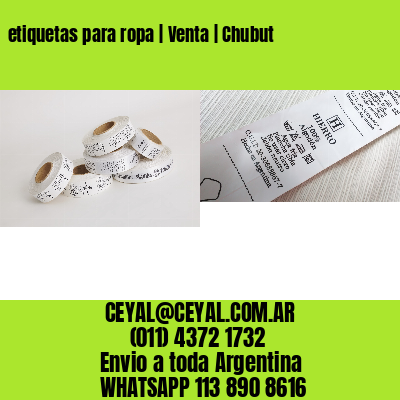 etiquetas para ropa | Venta | Chubut