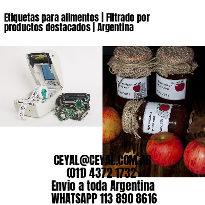 Etiquetas para alimentos | Filtrado por productos destacados | Argentina