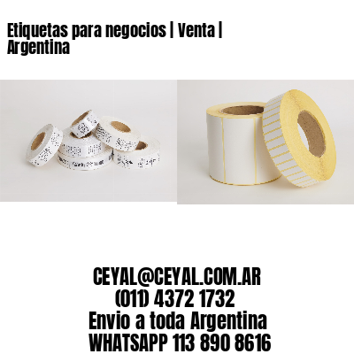 Etiquetas para negocios | Venta | Argentina