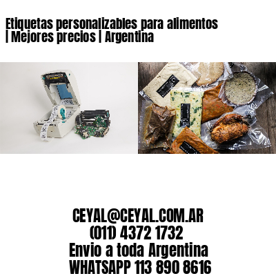 Etiquetas personalizables para alimentos | Mejores precios | Argentina