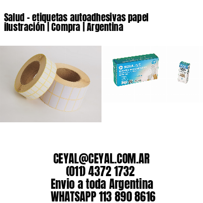 Salud - etiquetas autoadhesivas papel ilustración | Compra | Argentina