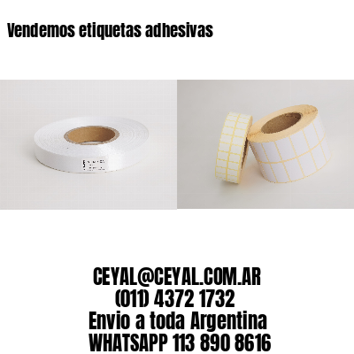 Vendemos etiquetas adhesivas