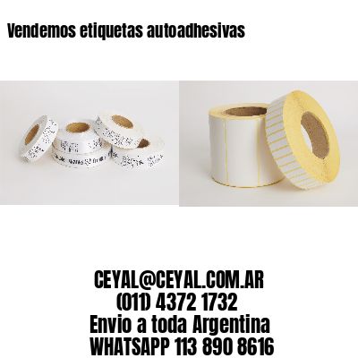 Vendemos etiquetas autoadhesivas